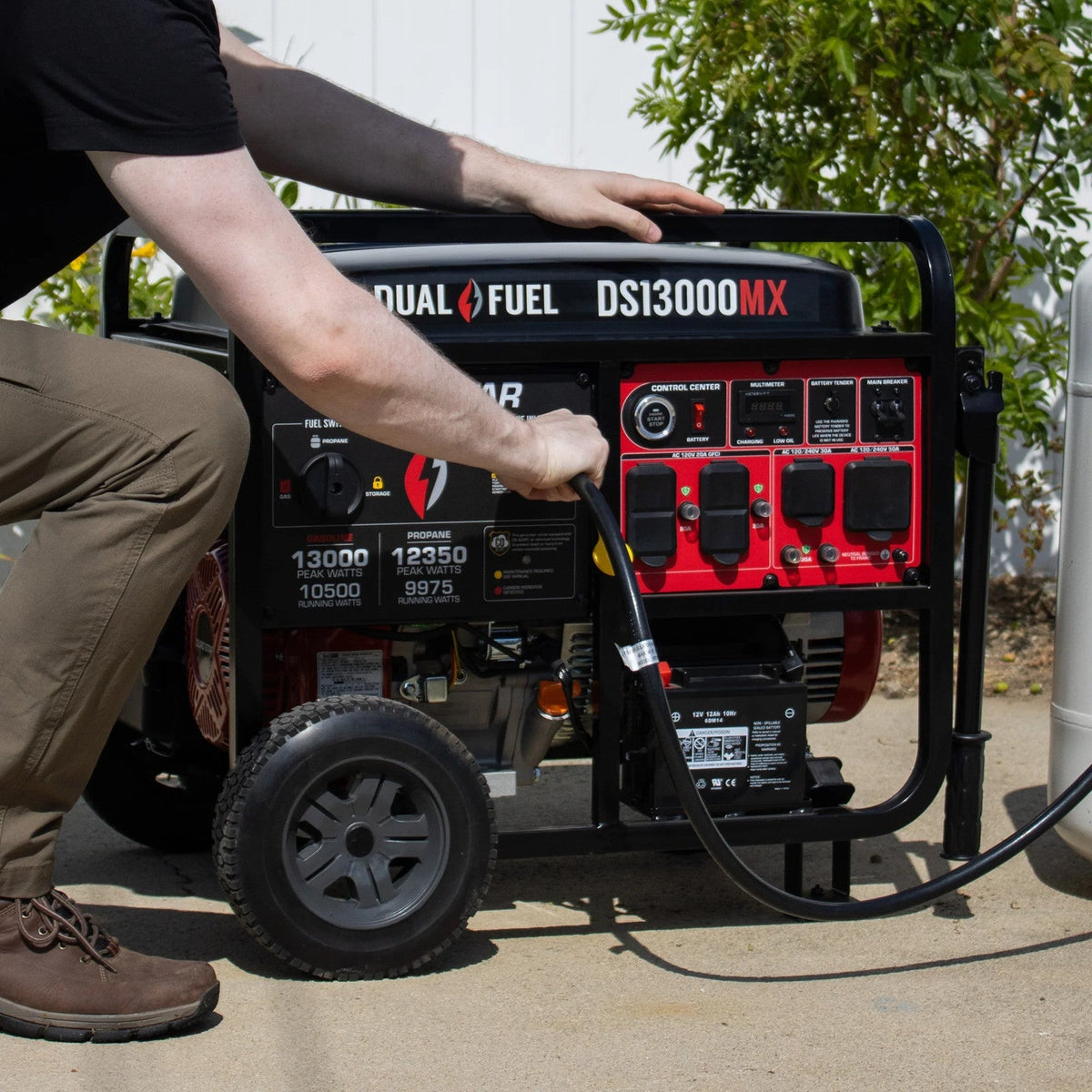 DuroStar DS13000MX 13000W Dual Fuel Portable Generator