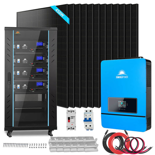 SunGoldPower 10000W 48V 20.48kWh Off-Grid Solar Kit SGR-10K20E