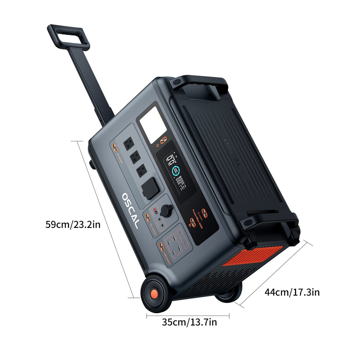 Oscal PowerMax 6000 Portable Power Station 6000W 3600Wh