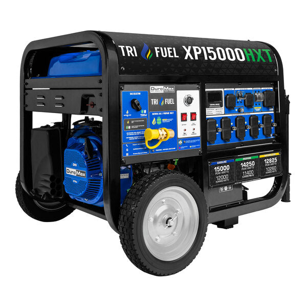 DuroMax Tri-Fuel Portable Generator XP15000HXT