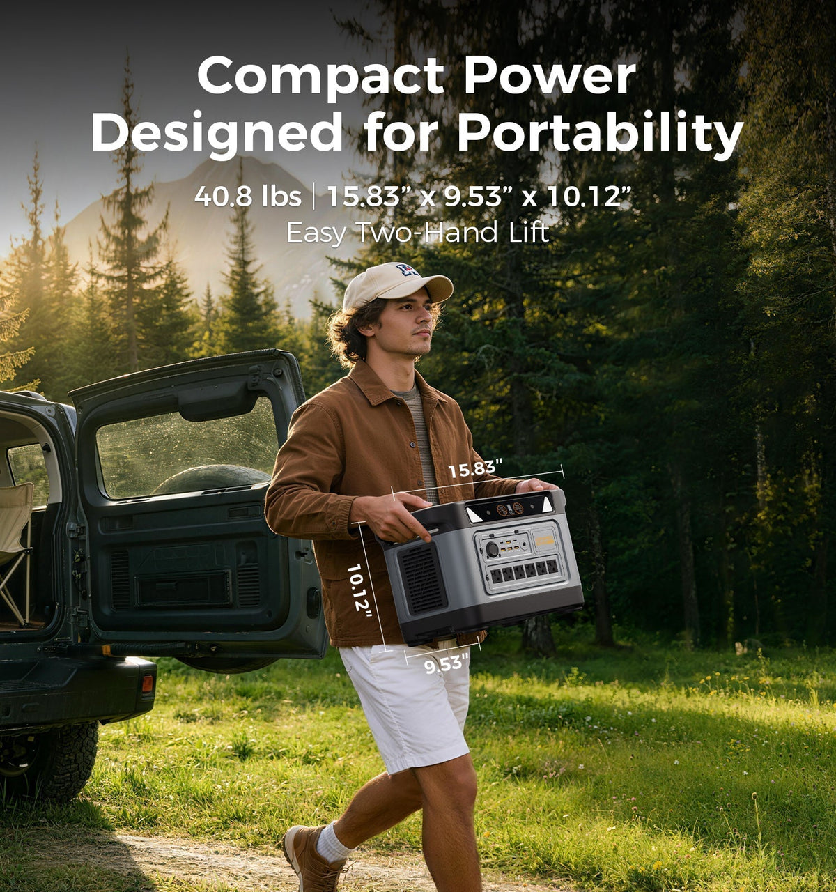 UDPOWER S2400 2400W LiFePO4 Portable Power Station