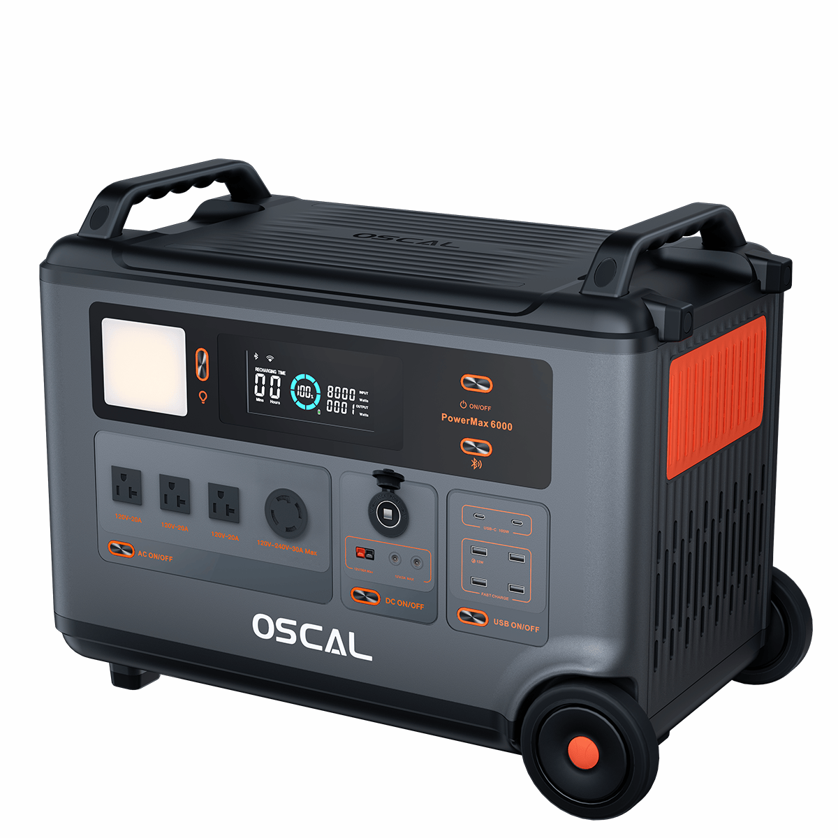 Oscal PowerMax 6000 Portable Power Station 6000W 3600Wh