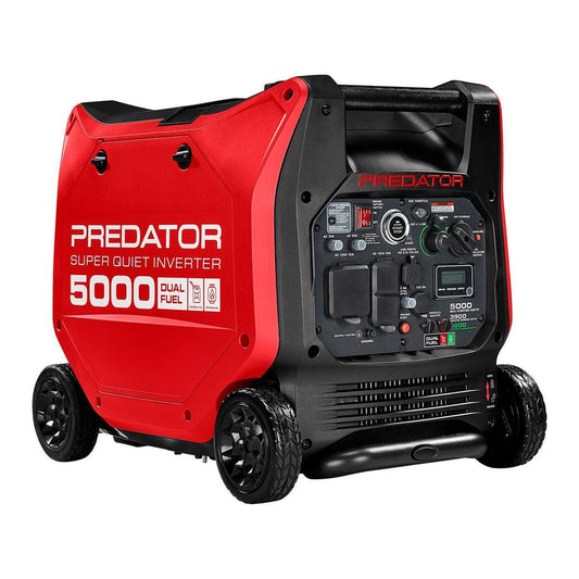PREDATOR 5000W Dual-Fuel Quiet Inverter Generator