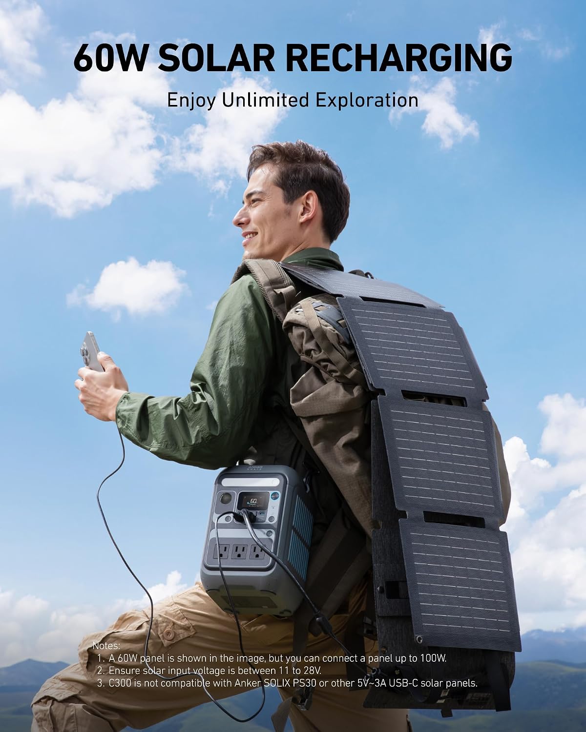 Anker SOLIX C300 Portable Power Station 300W 288Wh
