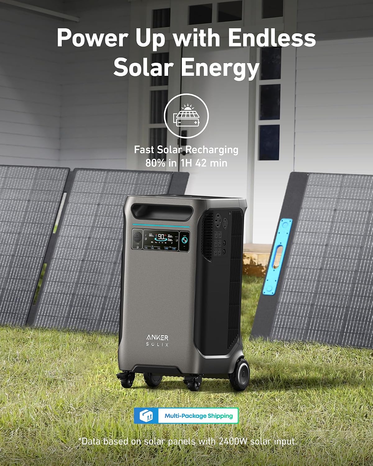 Anker SOLIX F3800 Portable Power Station 6000W 7680Wh