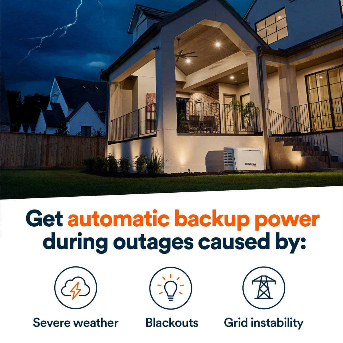 Generac 7329 Next Generation Dual Fuel Standby Generator 200A