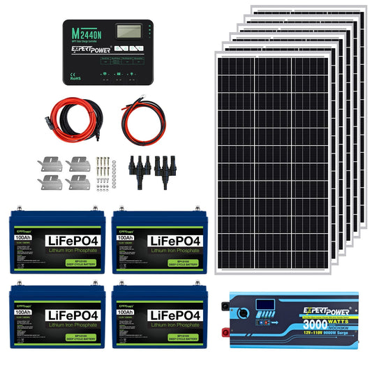 ExpertPower 5kWh 600W Off-Grid Solar Kit