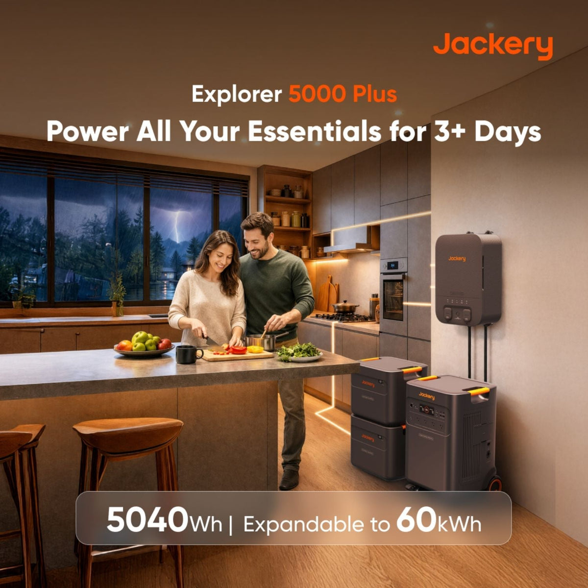 Jackery Explorer 5000 Plus Portable Power Station 7200W 5040Wh