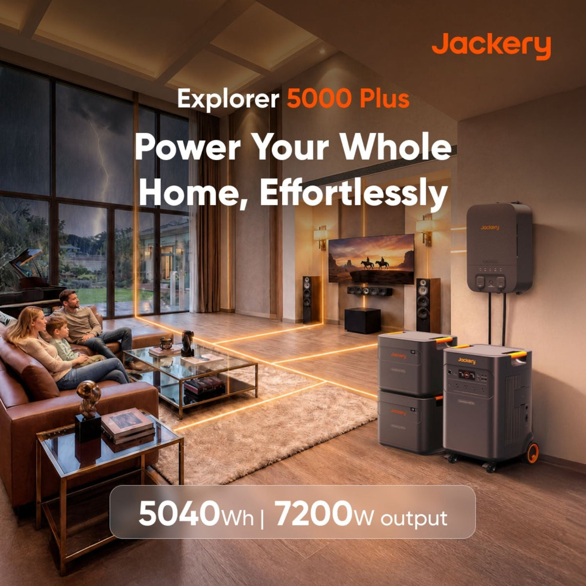 Jackery Explorer 5000 Plus Portable Power Station 7200W 5040Wh