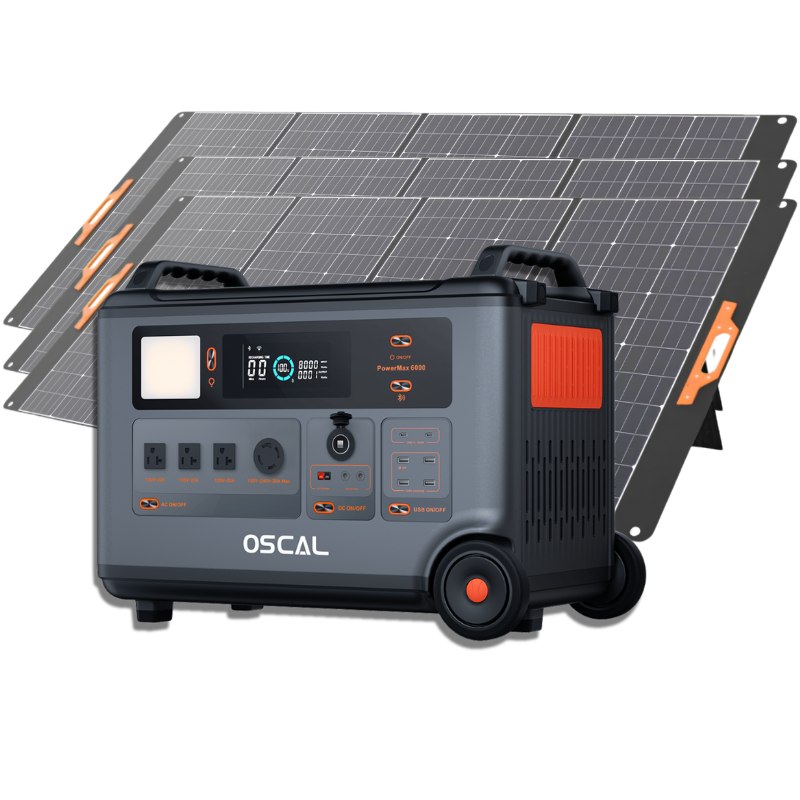 Oscal PowerMax 6000 Portable Power Station 6000W 3600Wh