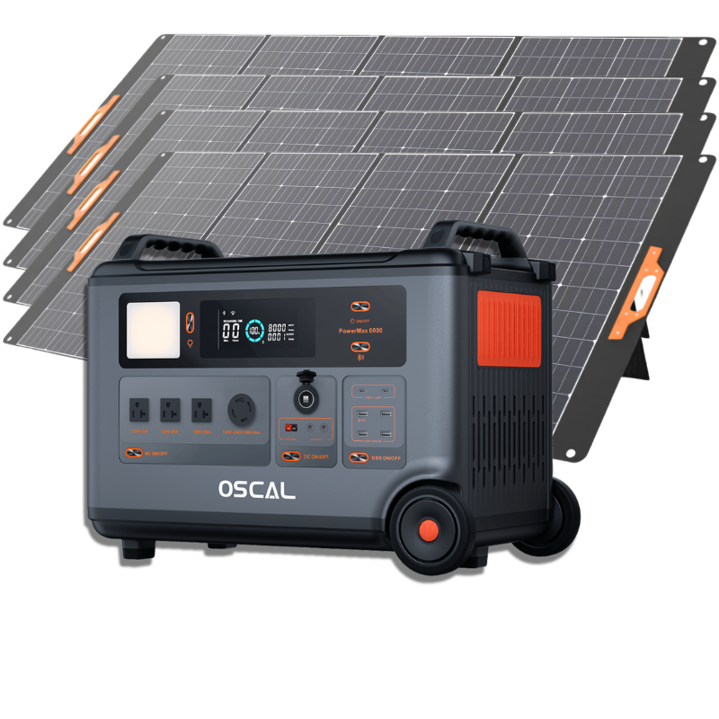 Oscal PowerMax 6000 Portable Power Station 6000W 3600Wh