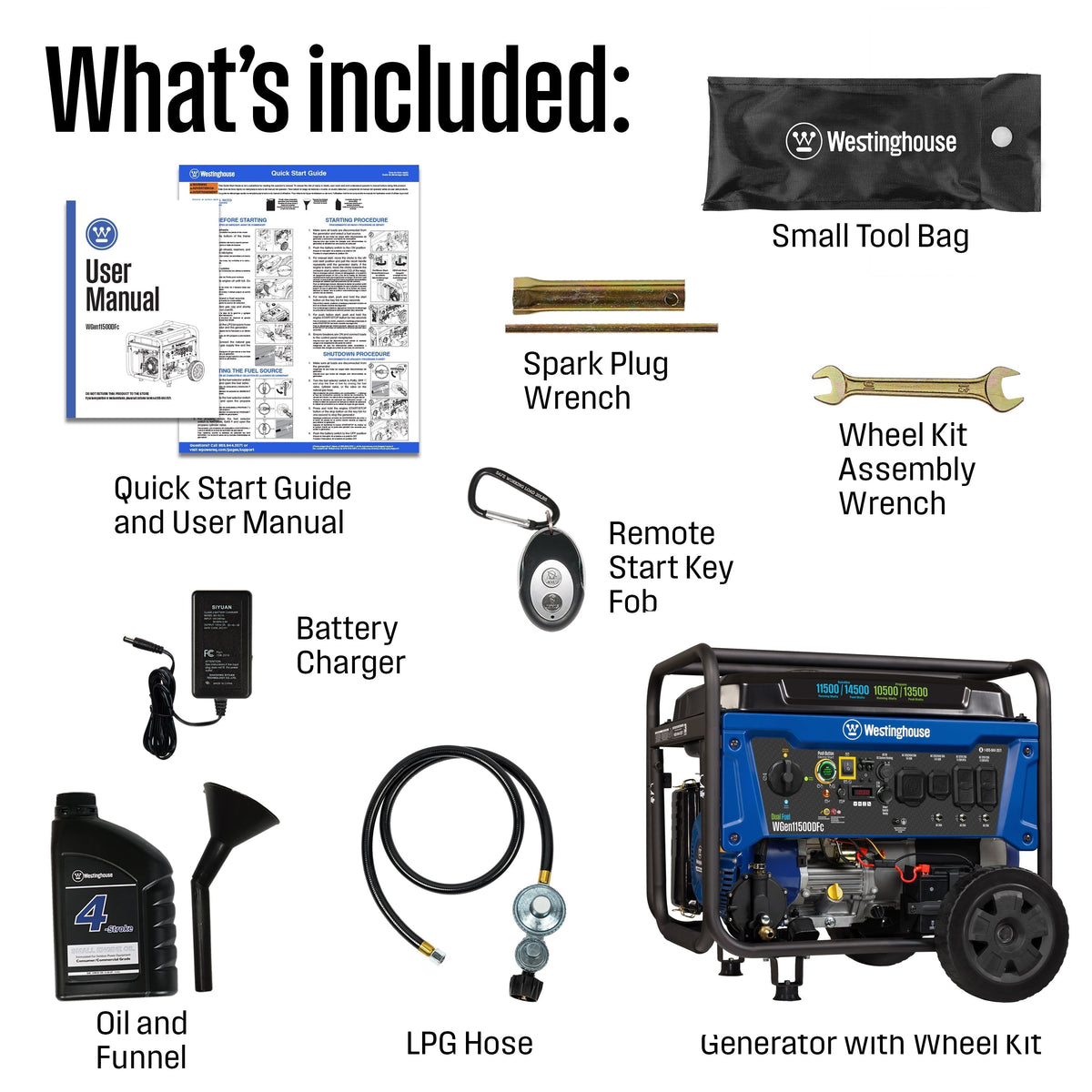 Westinghouse WGen11500DFc 11500W Dual Fuel Portable Generator