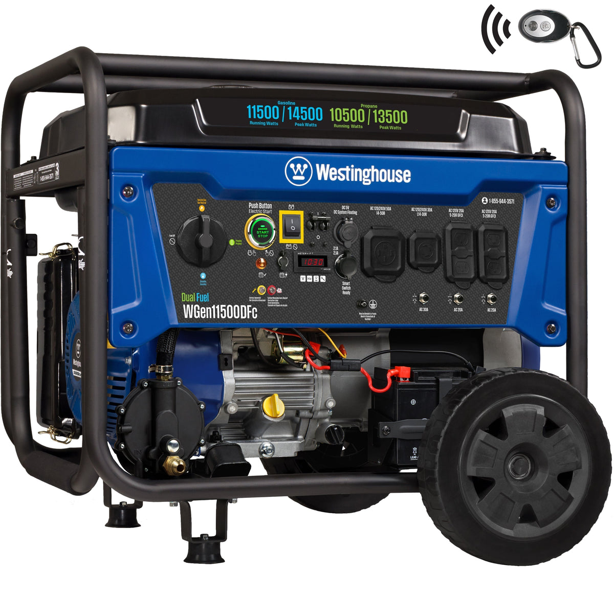Westinghouse WGen11500DFc 11500W Dual Fuel Portable Generator