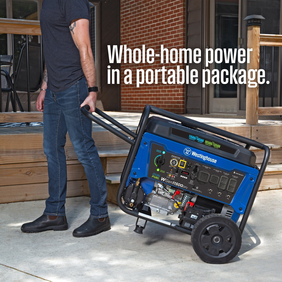 Westinghouse WGen11500DFc 11500W Dual Fuel Portable Generator