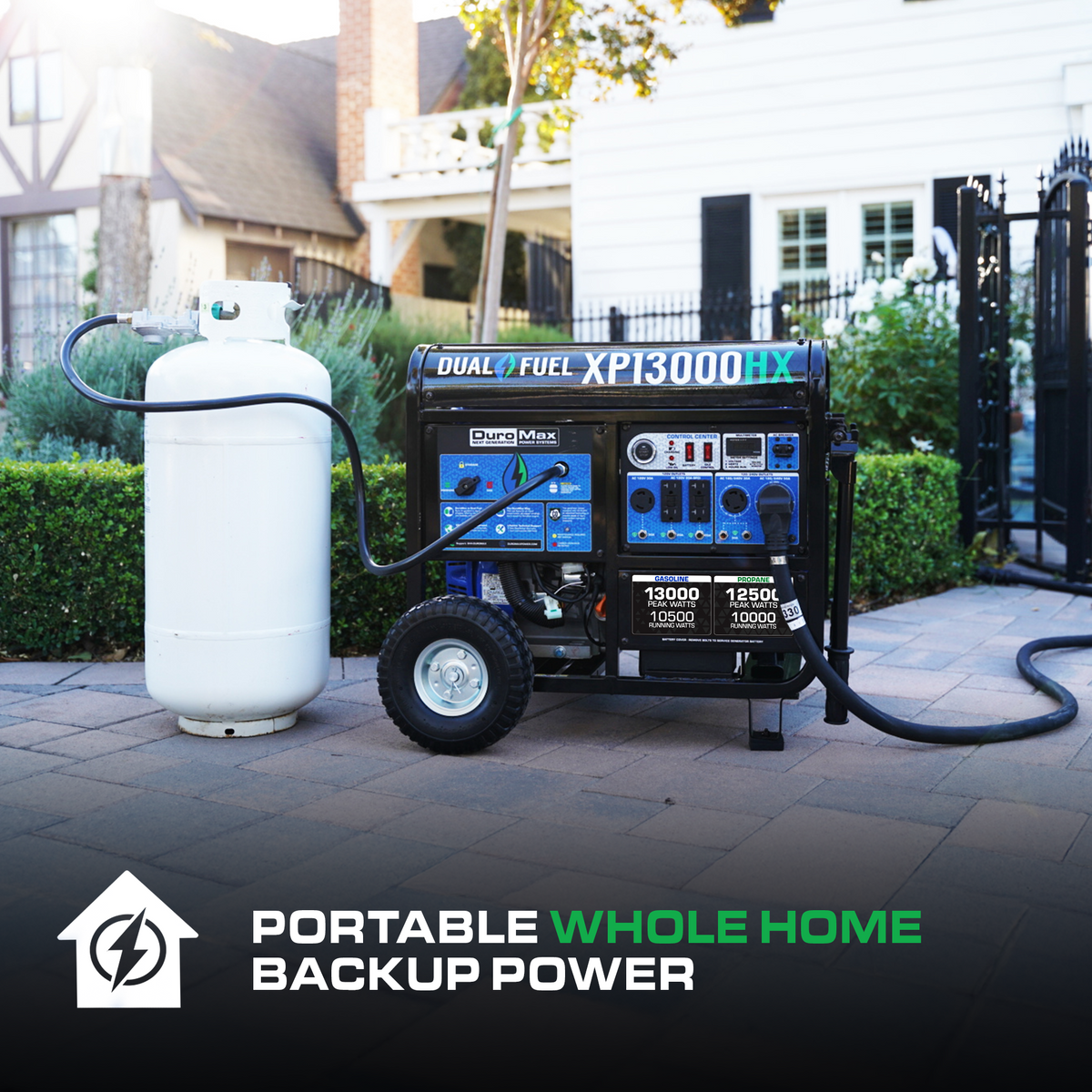 DuroMax XP13000HX Dual Fuel Portable Generator 13000W