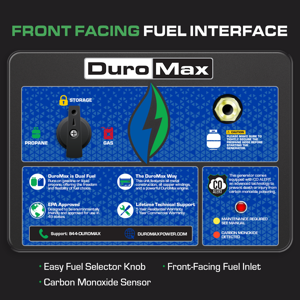 DuroMax XP13000HX Dual Fuel Portable Generator 13000W
