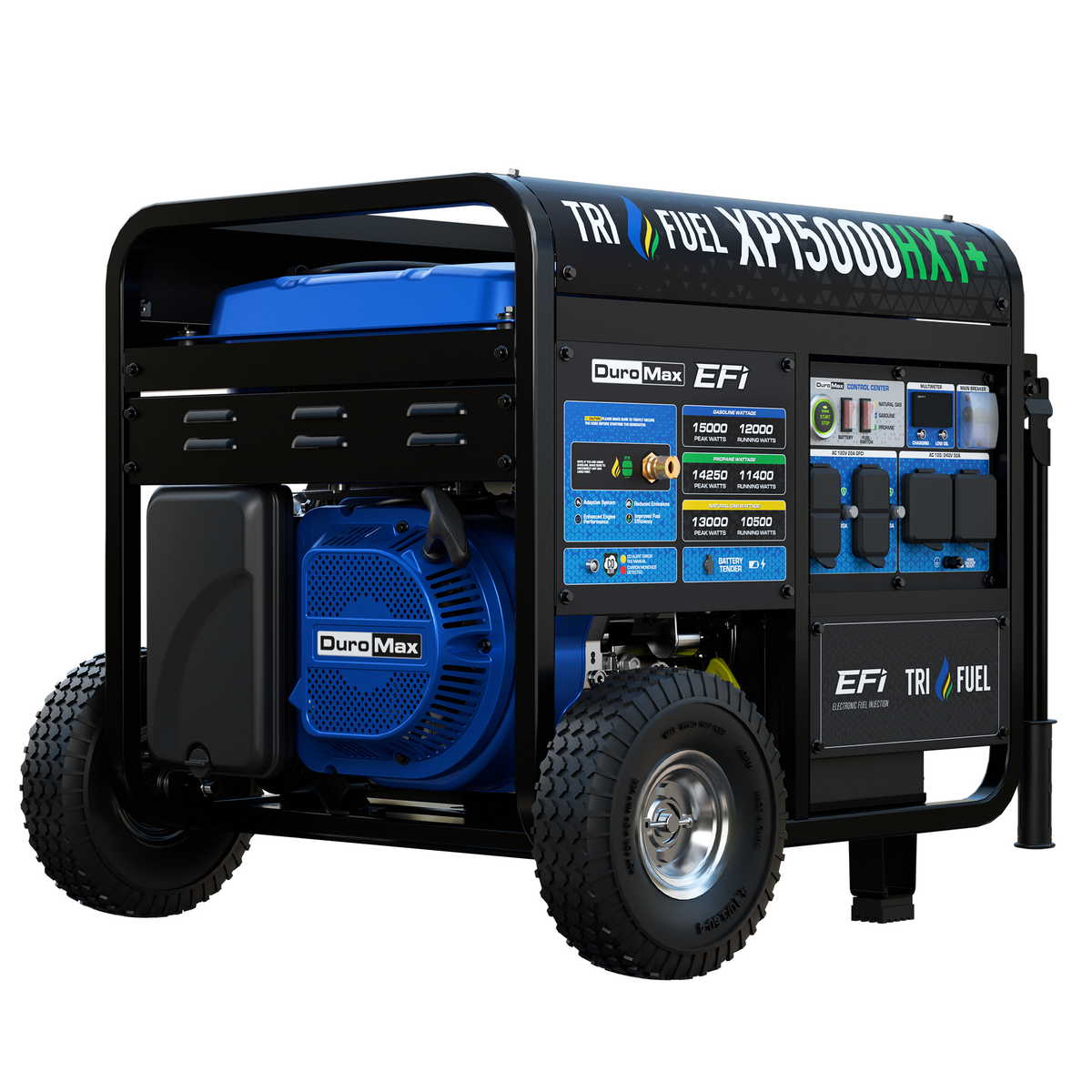 DuroMax XP15000HXT+ 15000W Tri-Fuel Portable Generator