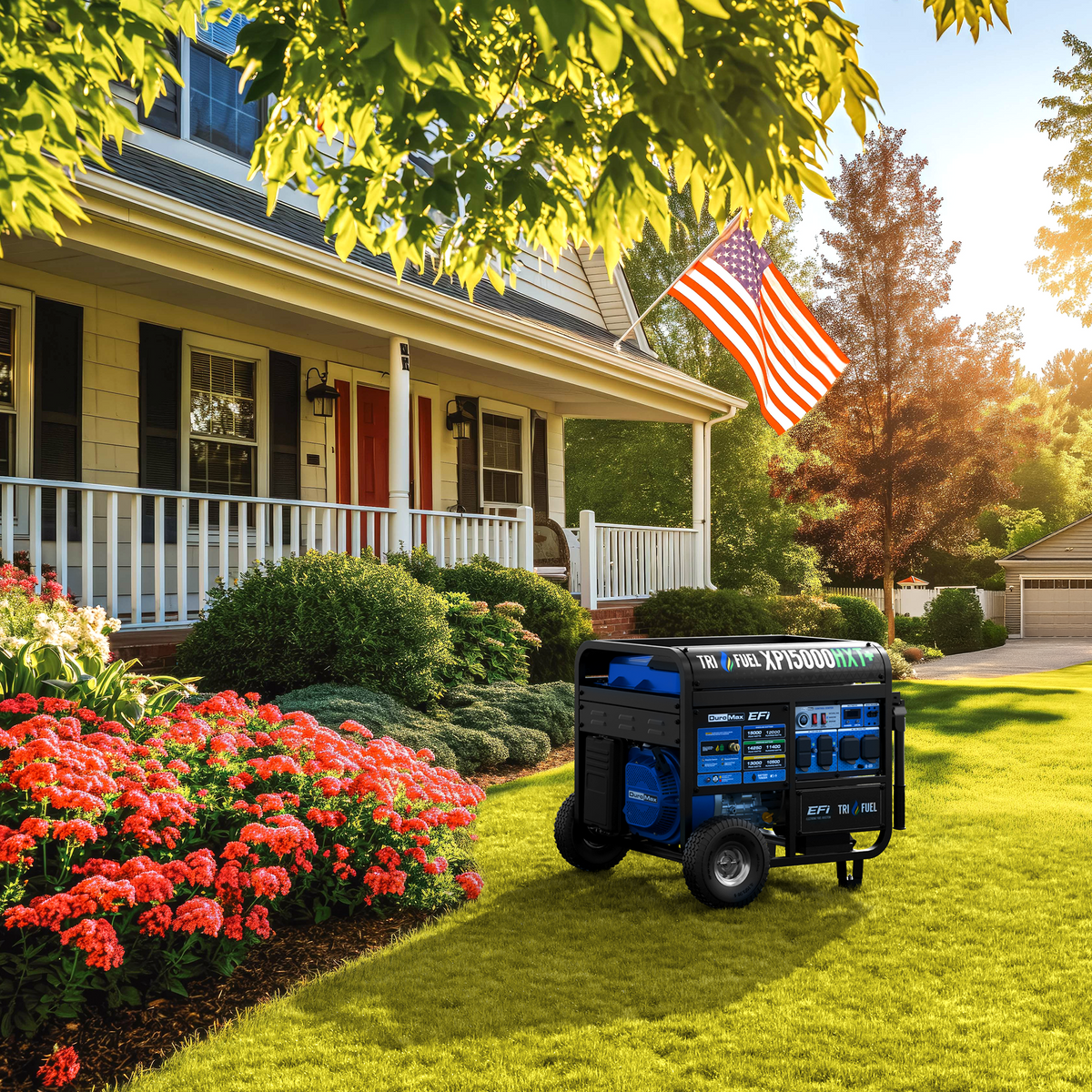 DuroMax XP15000HXT+ 15000W Tri-Fuel Portable Generator