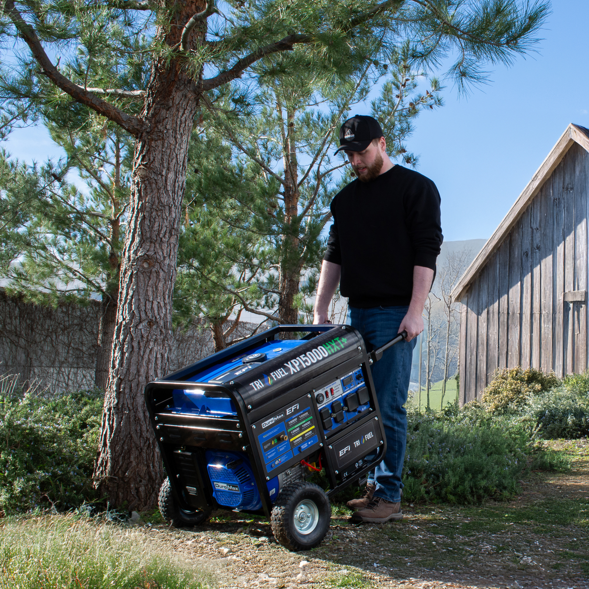 DuroMax XP15000HXT+ 15000W Tri-Fuel Portable Generator