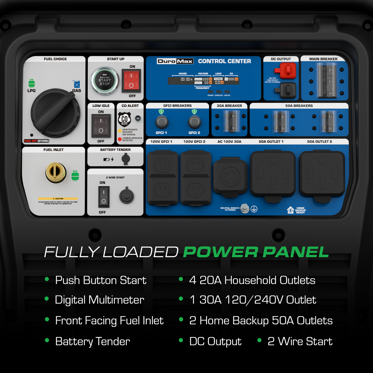DuroMax XP28000iH Dual Fuel Portable Inverter Generator 28000W