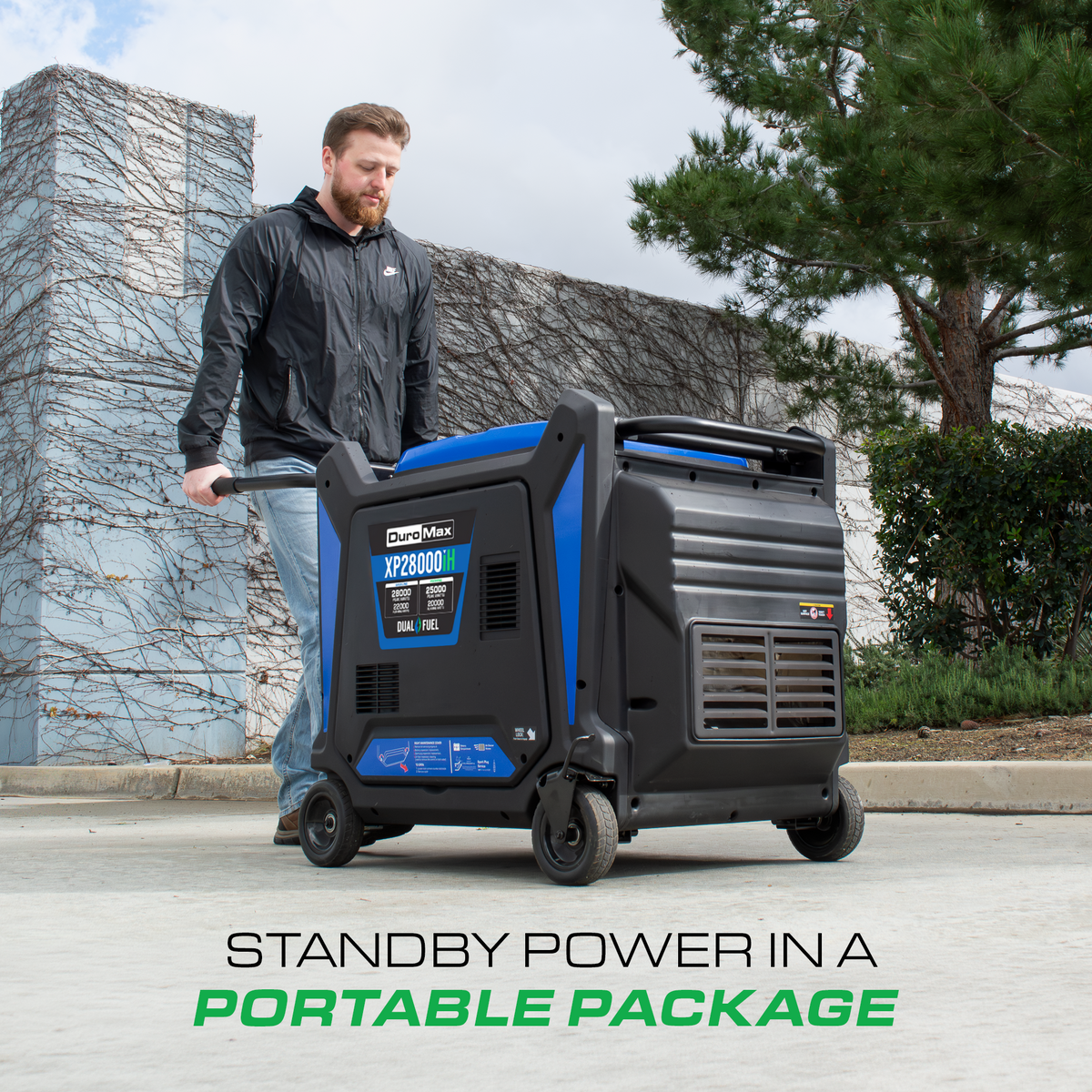 DuroMax XP28000iH Dual Fuel Portable Inverter Generator 28000W