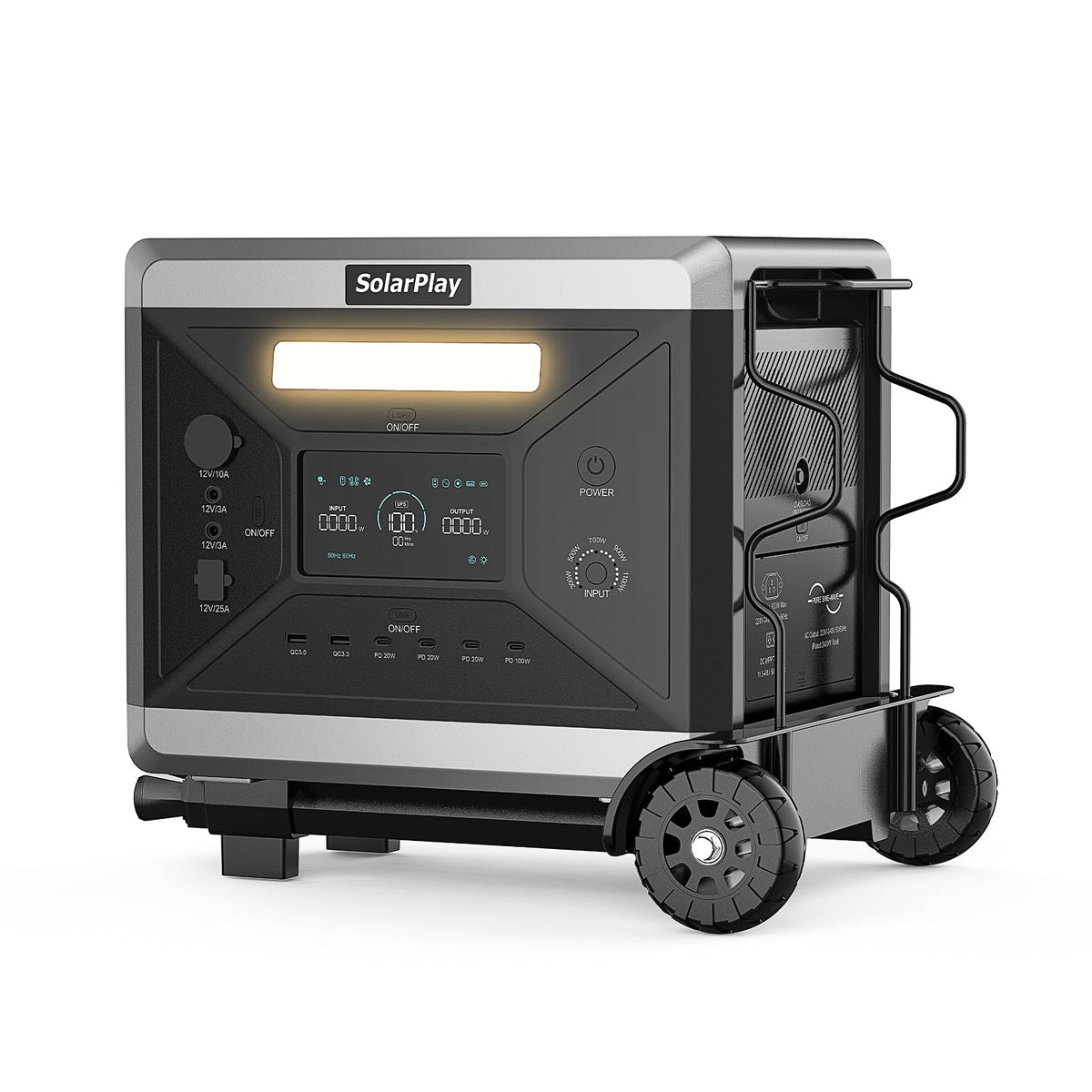 SolarPlay Q2501 Portable Power Station 2400W 2160Wh