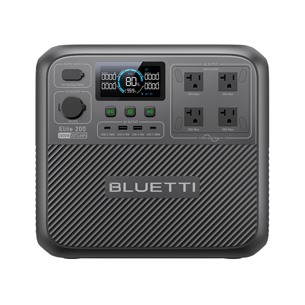 BLUETTI Elite 200 V2 2600W Portable Power Station Generator
