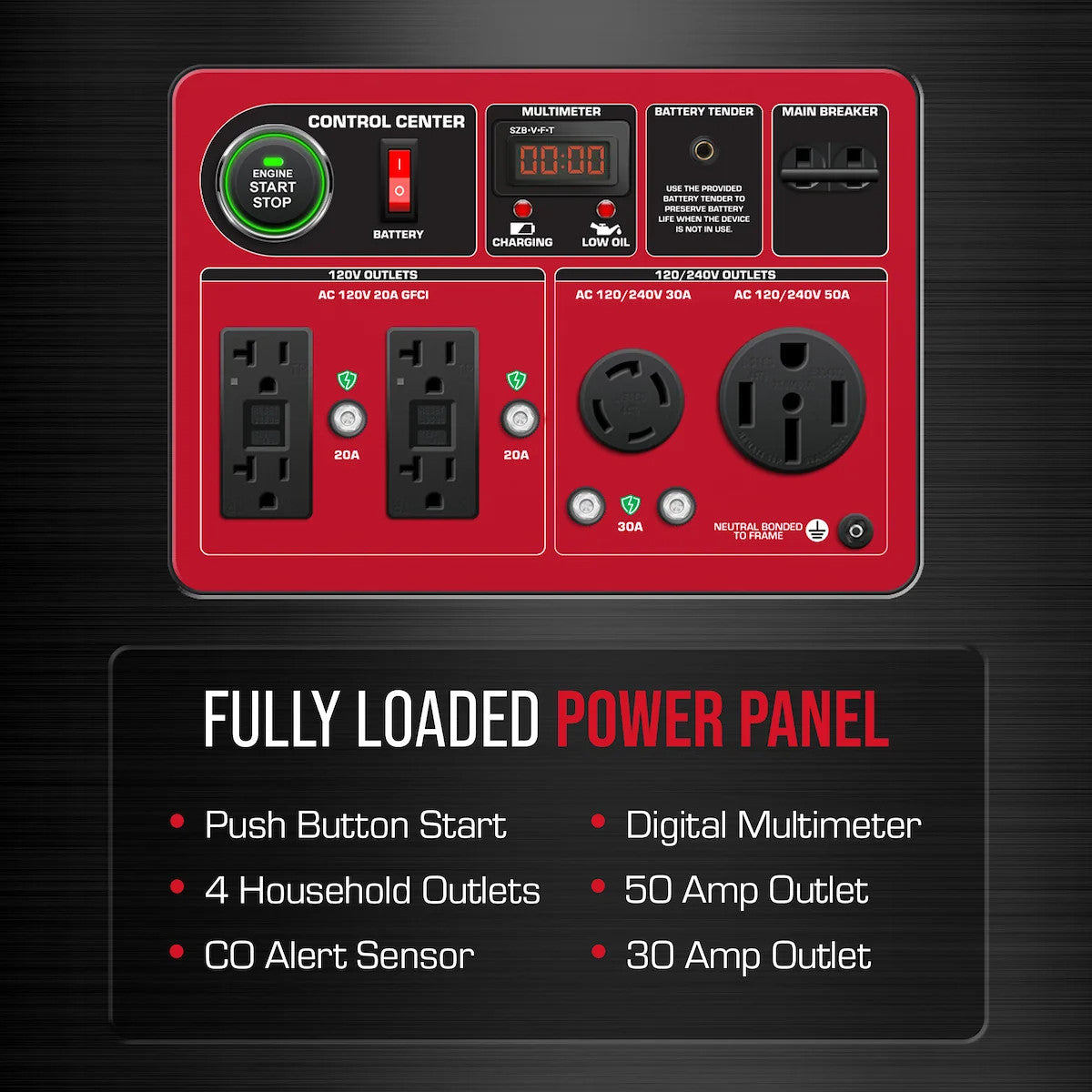 DuroStar DS13000MX 13000W Dual Fuel Portable Generator