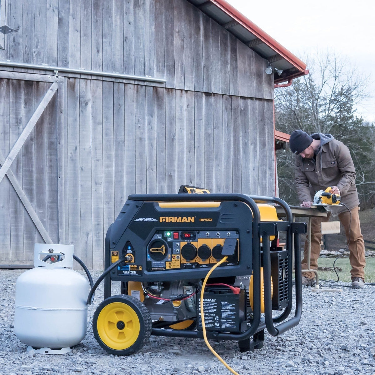 FIRMAN H07553F 9400W Dual Fuel Portable Generator