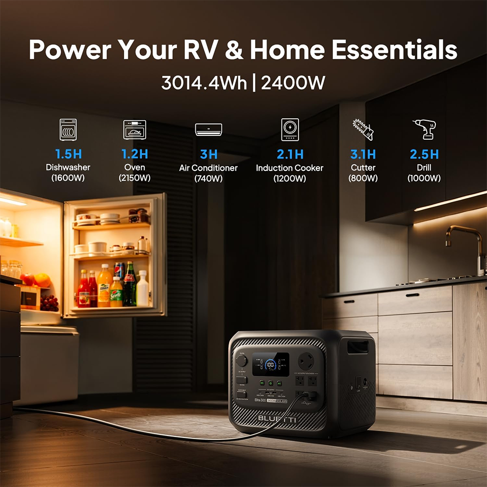 BLUETTI Elite 300 2400W Portable Power Station Generator