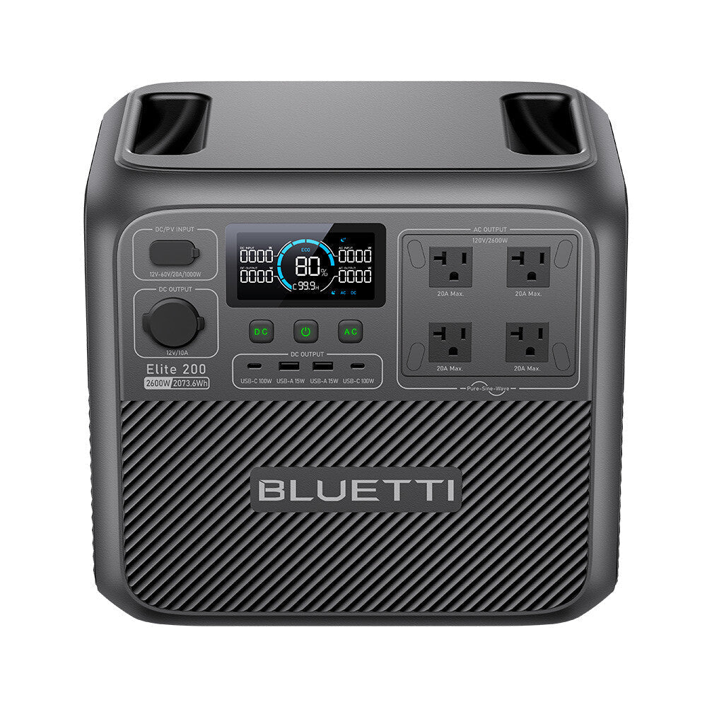 BLUETTI Elite 200 V2 2600W Portable Power Station Generator