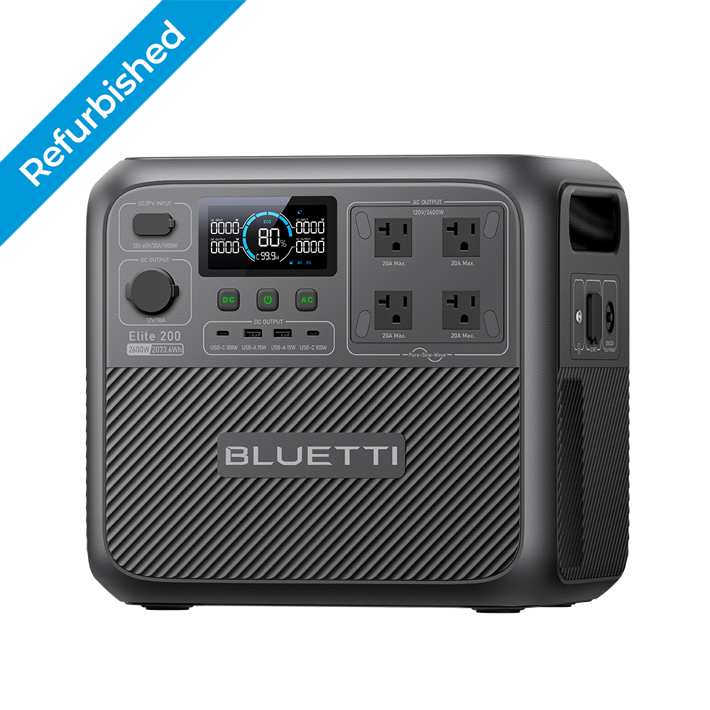 BLUETTI Elite 200 V2 2600W Portable Power Station Generator