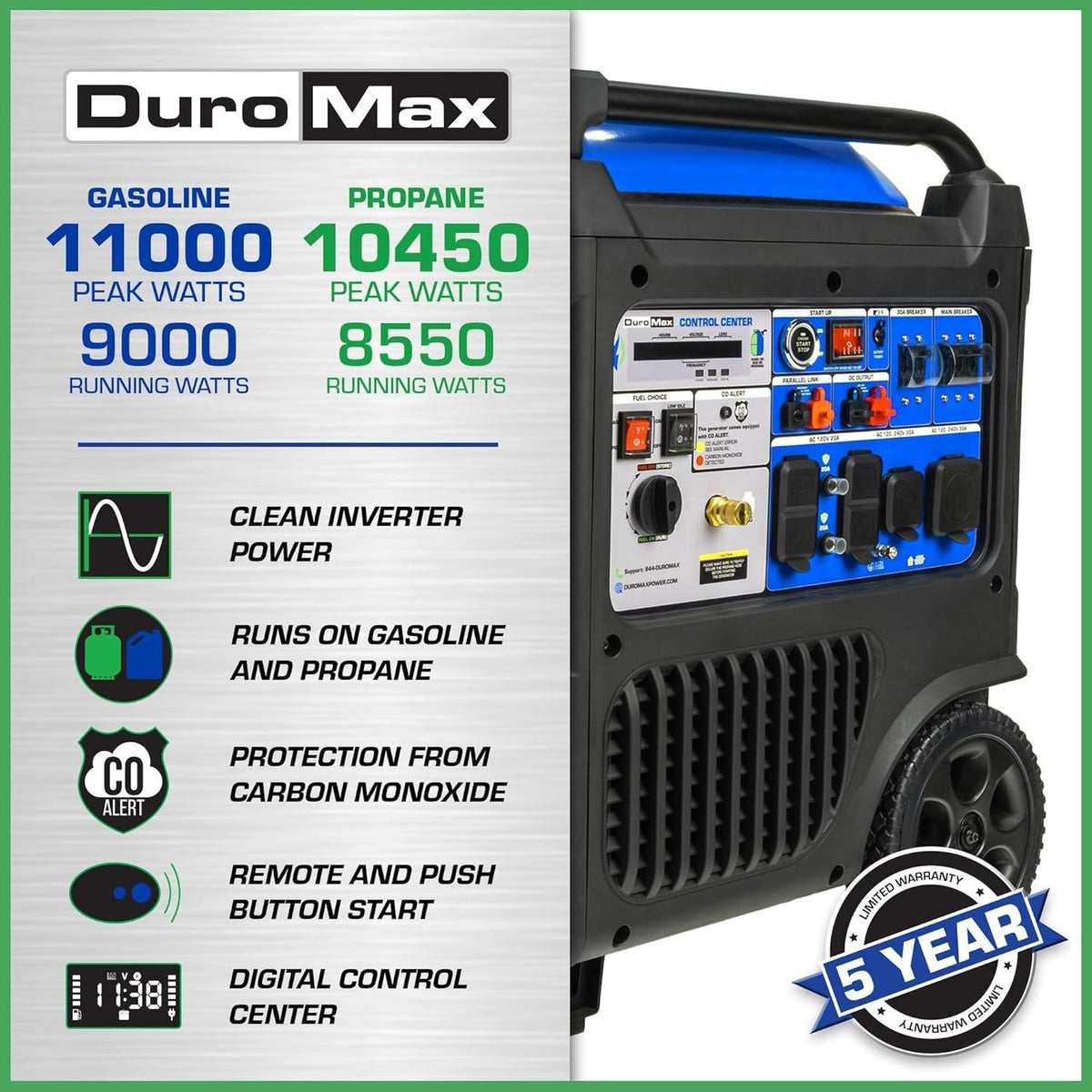 XP11000iH 11000W Dual Fuel Portable Inverter Generator